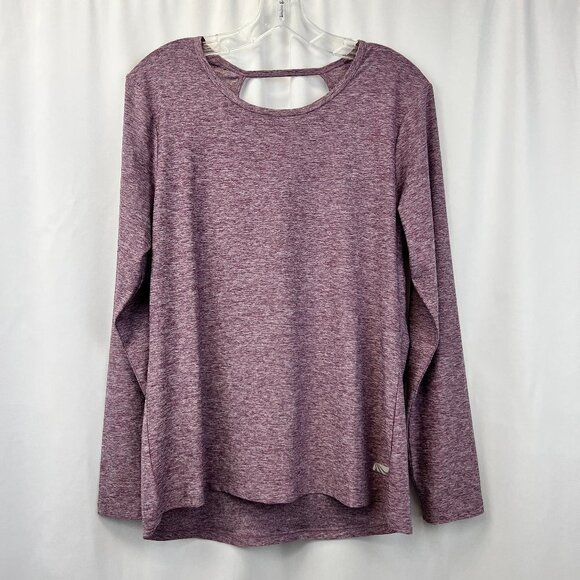 Marika Womens Multicolor Cut Out Long Sleeve Pullover T-Shirt Size Large - Picture 1 of 9